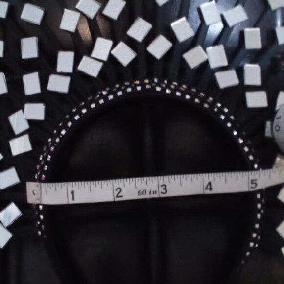 Goddess Mirror Glass Geometric Halo Disco Crown Headpiece Festival Headband main image 6